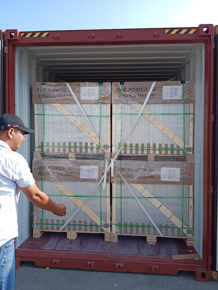 Tiếp nhận thiết bị từ container 1